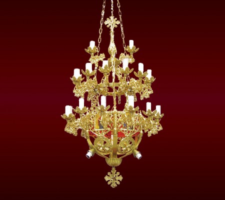 Candelabru Aurit 31 becuri
