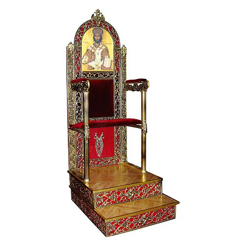 Scaun Arhieresc Aluminiu cu 2 Trepte